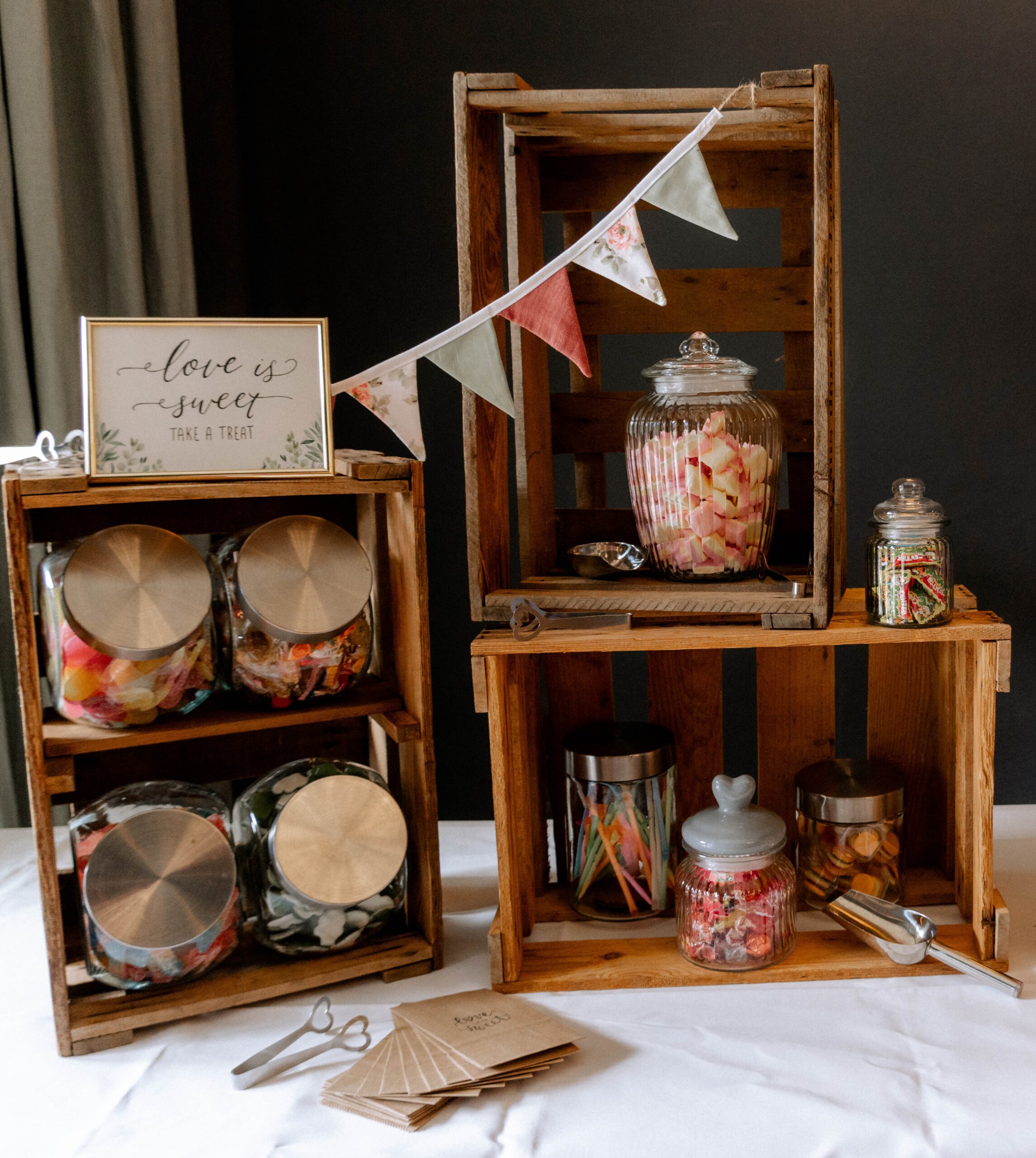 Candy Bar Weinkisten Candy Bar Weinkisten